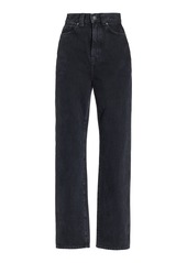 Khaite - Albi Rigid High-Rise Straight-Leg Jeans - Medium Wash - 28 - Moda Operandi