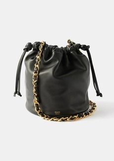 Khaite - Aria Medium Leather Bucket Bag - Womens - Black