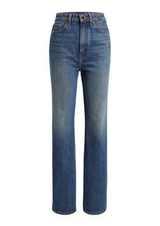 Khaite - Danielle High-Rise Skinny Jeans - Medium Wash - 28 - Moda Operandi