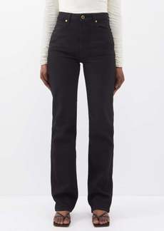 Khaite - Danielle High-rise Straight-leg Jeans - Womens - Black