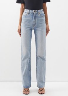 Khaite - Danielle High-rise Straight-leg Jeans - Womens - Blue