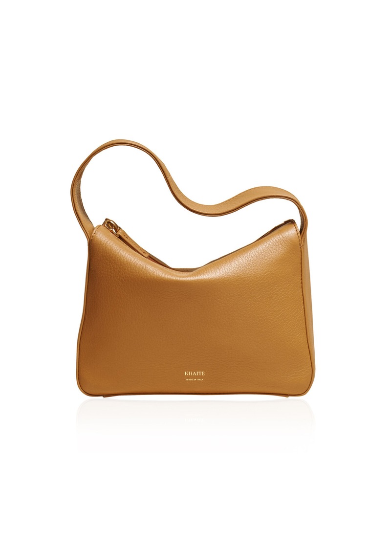 Khaite - Elena Leather Shoulder Bag - Neutral - OS - Moda Operandi