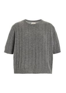 Khaite - Esmeralda Cropped Cashmere Sweater - Grey - M - Moda Operandi