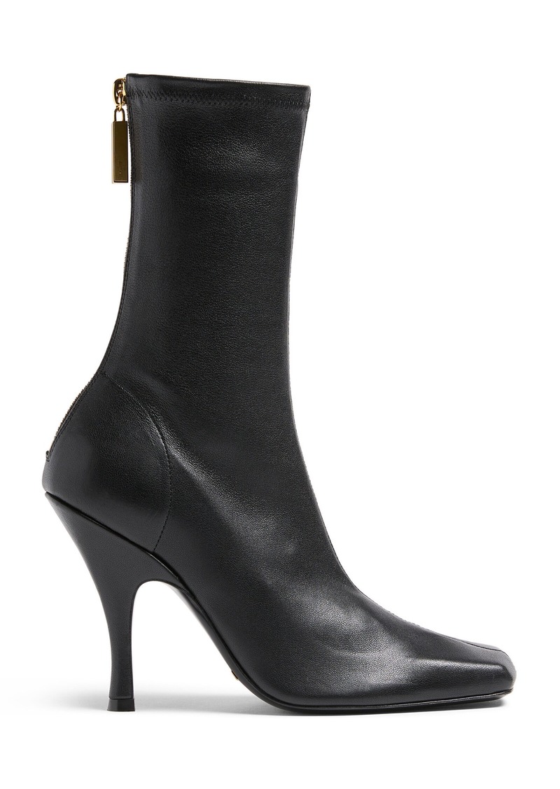 Khaite - Eva Mid-Calf Leather Boots - Black - IT 36 - Moda Operandi