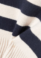 Khaite - Franklin striped cashmere-blend sweater - White - XL