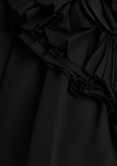 Khaite - Greco ruffled silk-chiffon maxi dress - Black - US 0