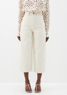 Khaite - Hewey High-rise Cropped Jeans - Womens - Ivory