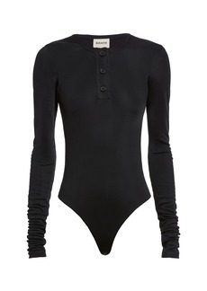 Khaite - Janelle Slinky Bodysuit - Black - L - Moda Operandi