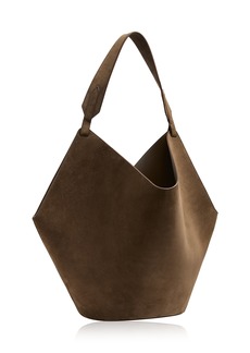 Khaite - Lotus Medium Suede Tote Bag - Brown - OS - Moda Operandi