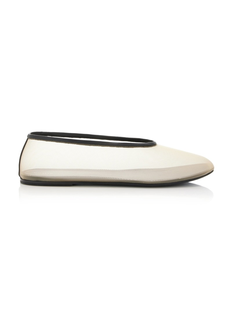 Khaite - Marcy Mesh Flats - Neutral - IT 37.5 - Moda Operandi