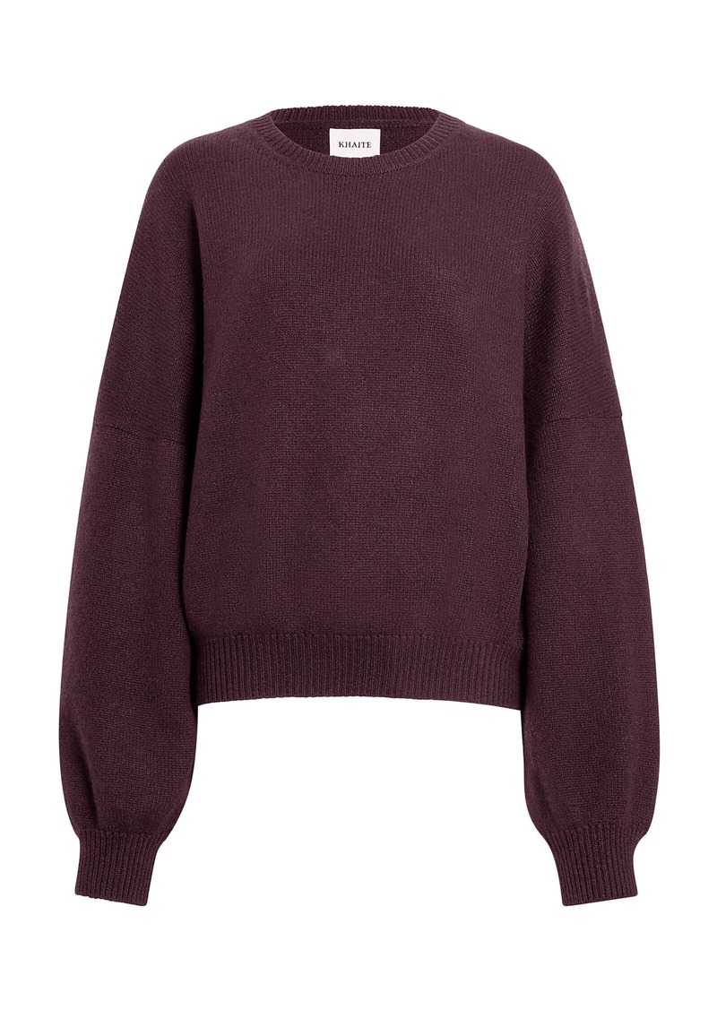 Khaite - Margaux Cashmere Sweater - Burgundy - XS - Moda Operandi