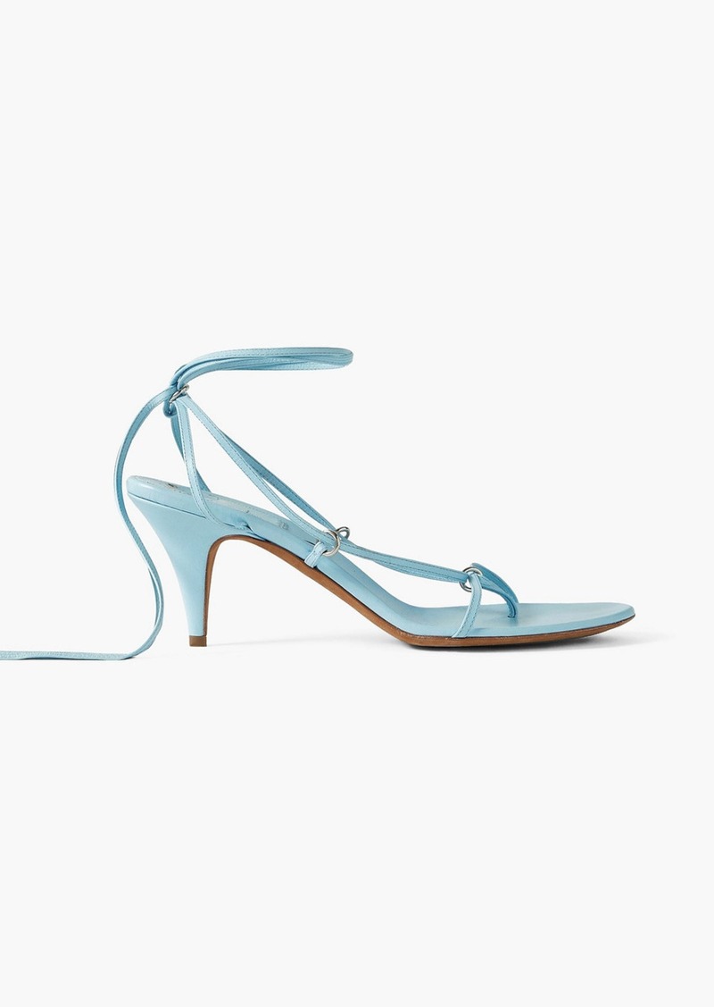 Khaite - Marion leather sandals - Blue - EU 40.5