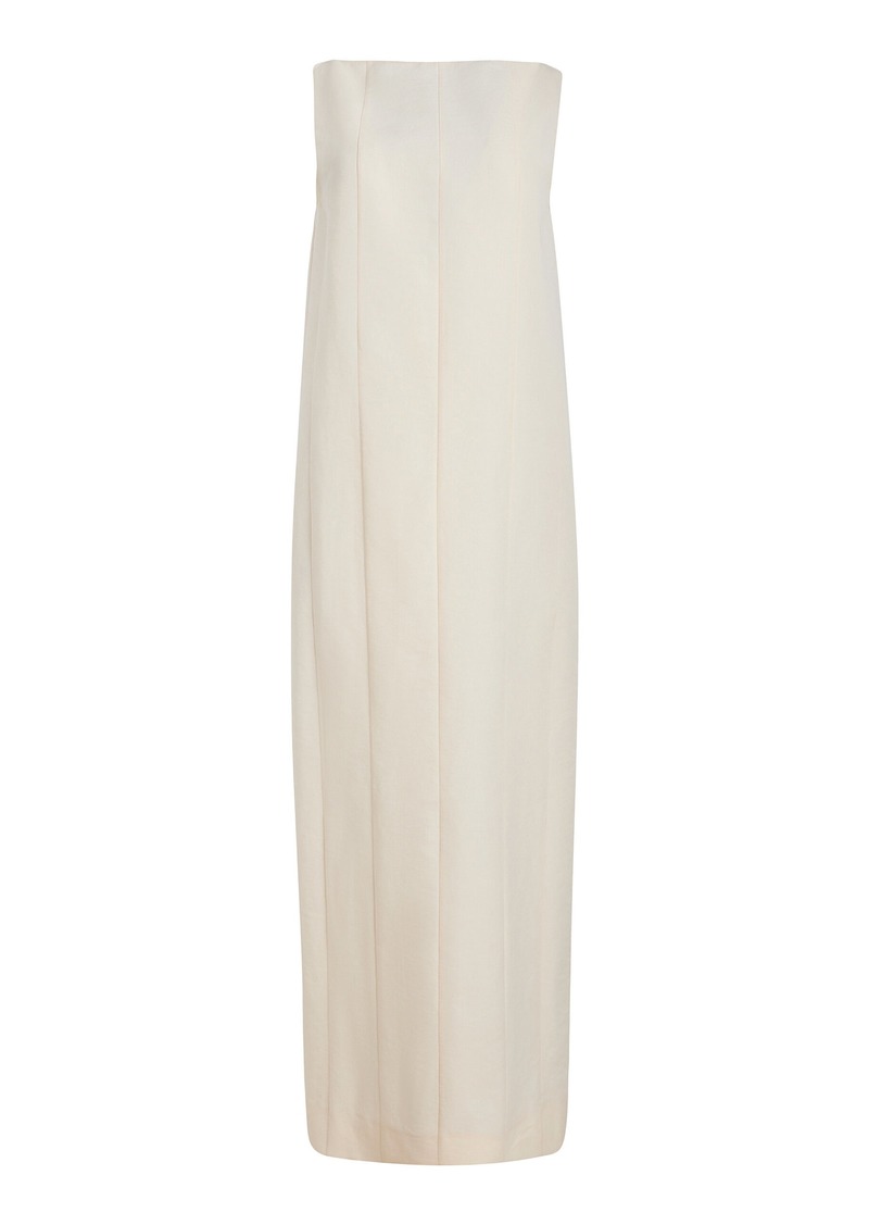 Khaite - Martay Sleeveless Cotton Maxi Dress - White - US 2 - Moda Operandi