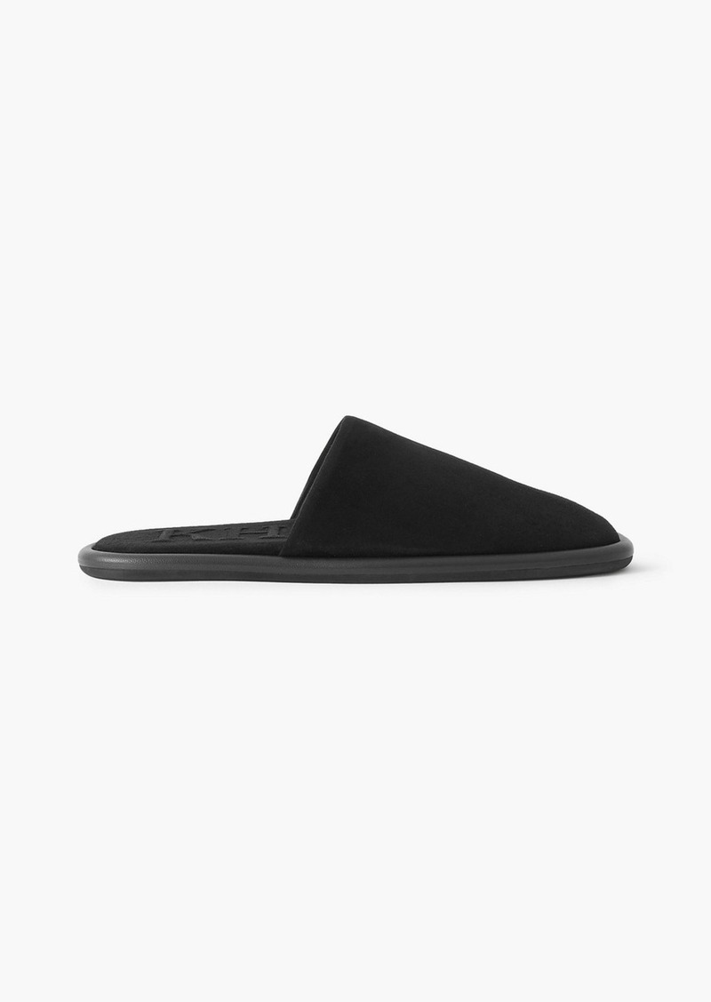 Khaite - Monaco suede slippers - Black - EU 36