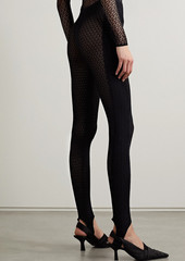 Khaite - Nepala crochet-knit stirrup leggings - Black - M