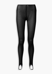 Khaite - Nepala crochet-knit stirrup leggings - Black - M