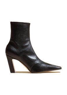 Khaite - Nevada Leather Ankle Boots - Black - IT 39 - Moda Operandi