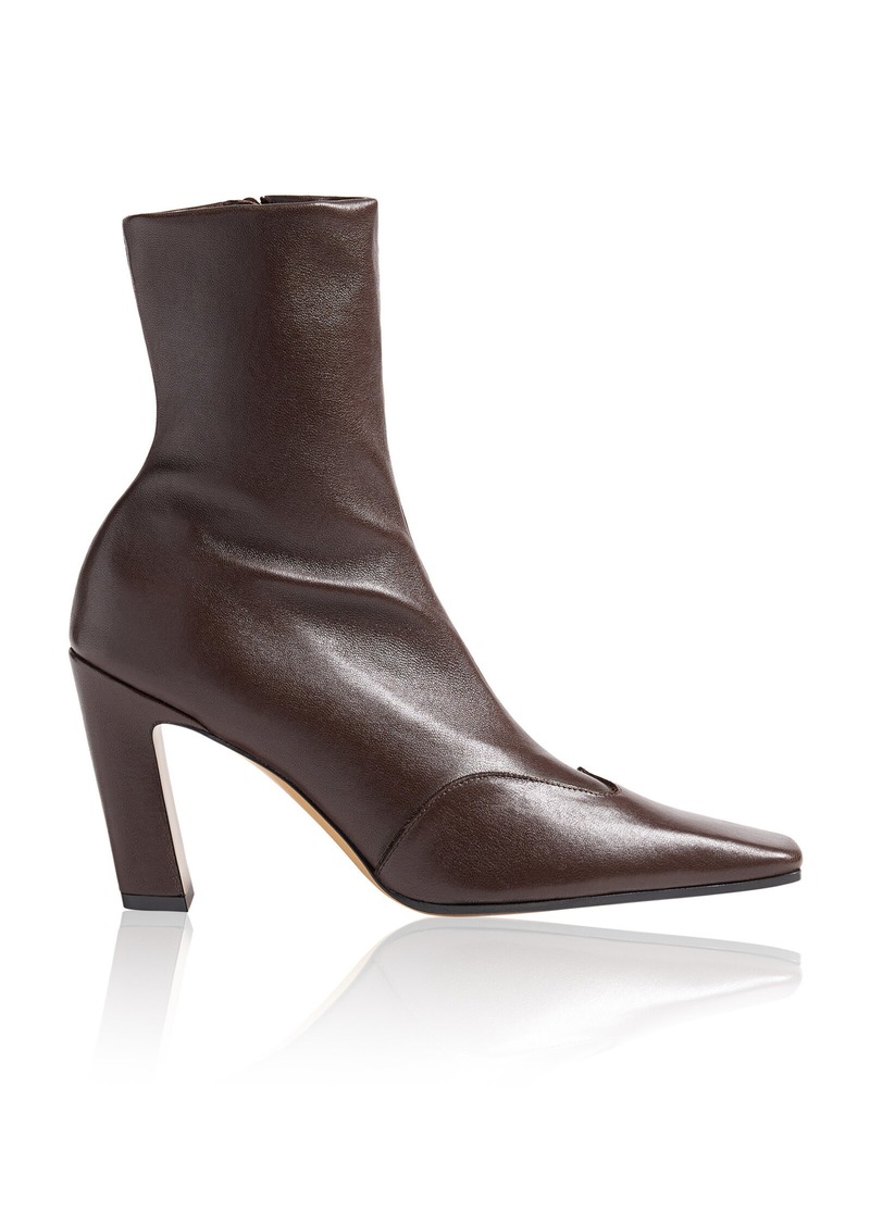 Khaite - Nevada Stretch Leather Boots - Brown - IT 41 - Moda Operandi