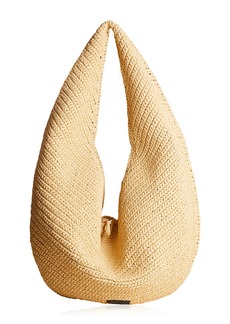 Khaite - Olivia Large Raffia Hobo Bag - Neutral - OS - Moda Operandi