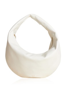 Khaite - Olivia Leather Medium Hobo Bag - White - OS - Moda Operandi