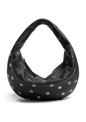 Khaite - Olivia Medium Grommet Leather Hobo Bag - Black - OS - Moda Operandi