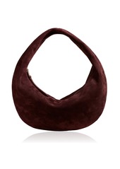 Khaite - Olivia Medium Suede Hobo Bag - Purple - OS - Moda Operandi