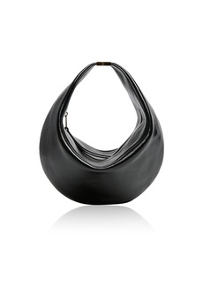 Khaite - Olivia Small Leather Hobo Bag - Black - OS - Moda Operandi