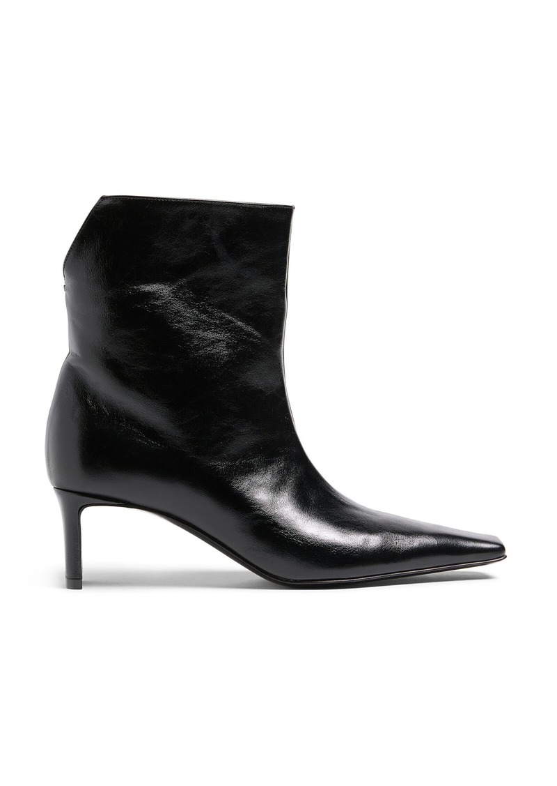 Khaite - Ona Leather Ankle Boots - Black - IT 37 - Moda Operandi