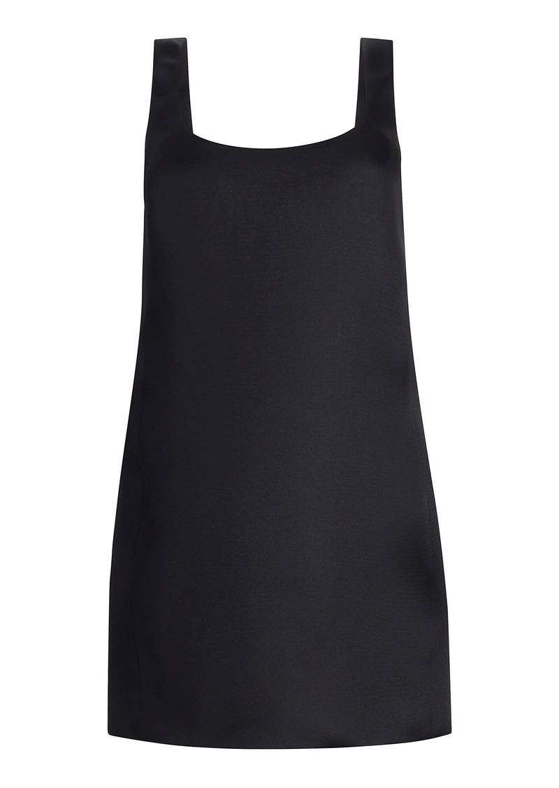 Khaite - Pranta Open Back Silk Mini Dress - Black - US 10 - Moda Operandi