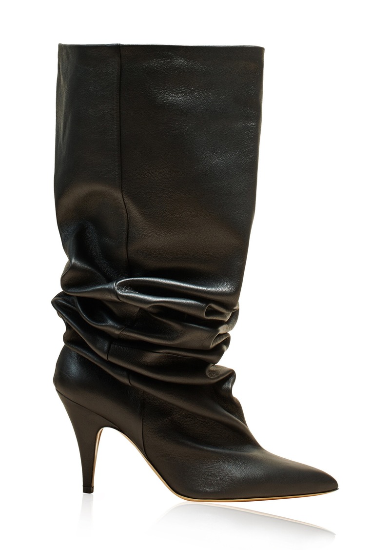 Khaite - River Leather Boots - Black - IT 38 - Moda Operandi