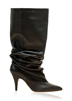 Khaite - River Leather Boots - Black - IT 37 - Moda Operandi