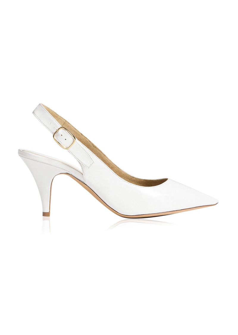 Khaite - River Leather Slingback Pumps - White - IT 39 - Moda Operandi