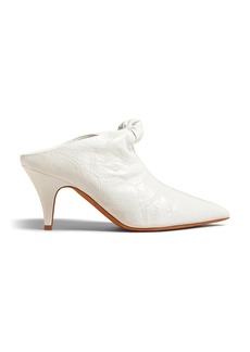 Khaite - Rowan Knotted Leather Mules - White - IT 39.5 - Moda Operandi