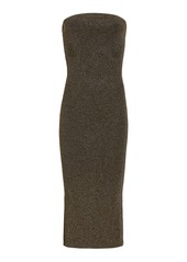 Khaite - Rumer Midi Dress - Gold - L - Moda Operandi