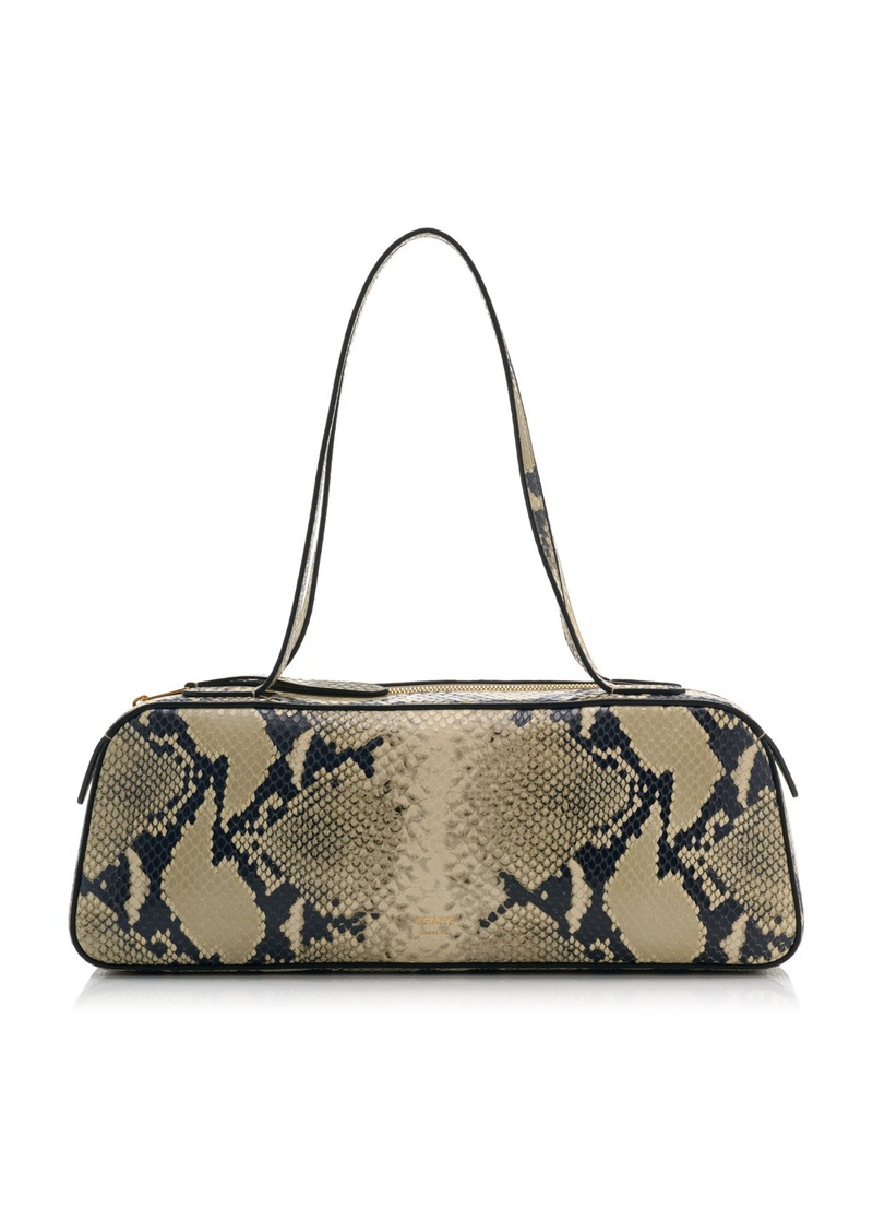 Khaite - Simona Python-Effect Leather Shoulder Bag - Python - OS - Moda Operandi