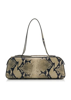 Khaite - Simona Python-Effect Leather Shoulder Bag - Python - OS - Moda Operandi