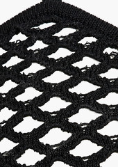 Khaite - Steph crochet halterneck bra top - Black - XS