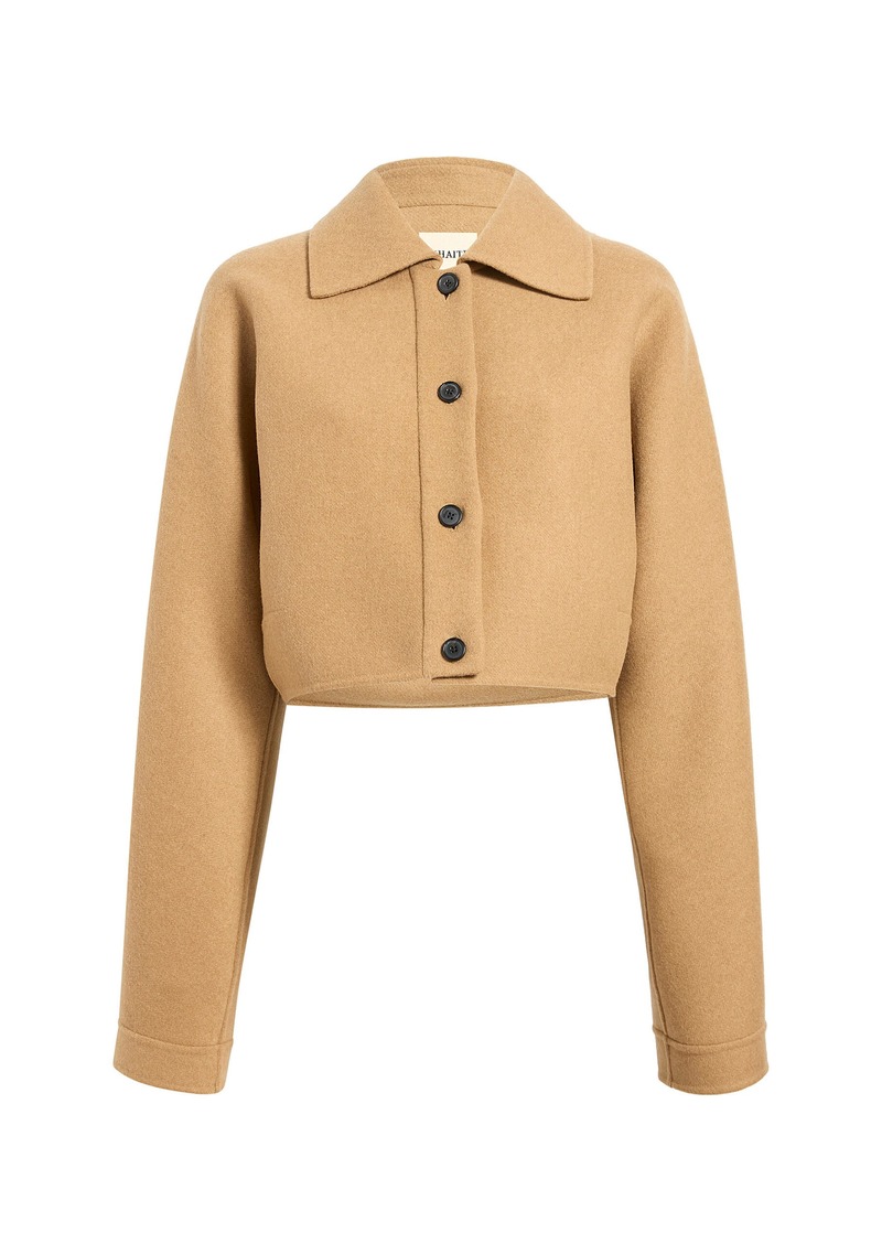 Khaite - Sue Double-Faced Wool Jacket - Nude - US 6 - Moda Operandi