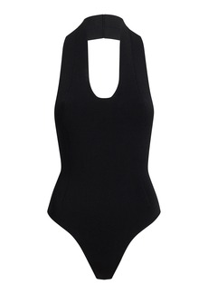 Khaite - Toto Jersey Halter Bodysuit - Black - XS - Moda Operandi