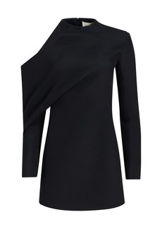 Khaite - Tristan Long Asymmetric Crepe Top - Black - US 6 - Moda Operandi