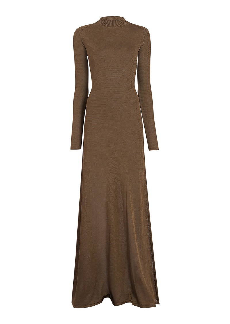 Khaite - Valera Knit Maxi Dress - Brown - M - Moda Operandi