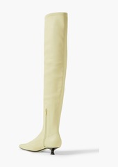 Khaite - Volos leather over-the-knee boots - Yellow - EU 38