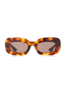 Khaite - x Oliver Peoples 1966C Square-Frame Acetate Sunglasses - Brown - OS - Moda Operandi