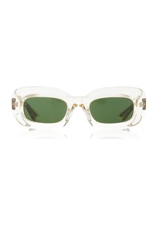 Khaite - x Oliver Peoples 1966C Square-Frame Acetate Sunglasses - Ivory - OS - Moda Operandi