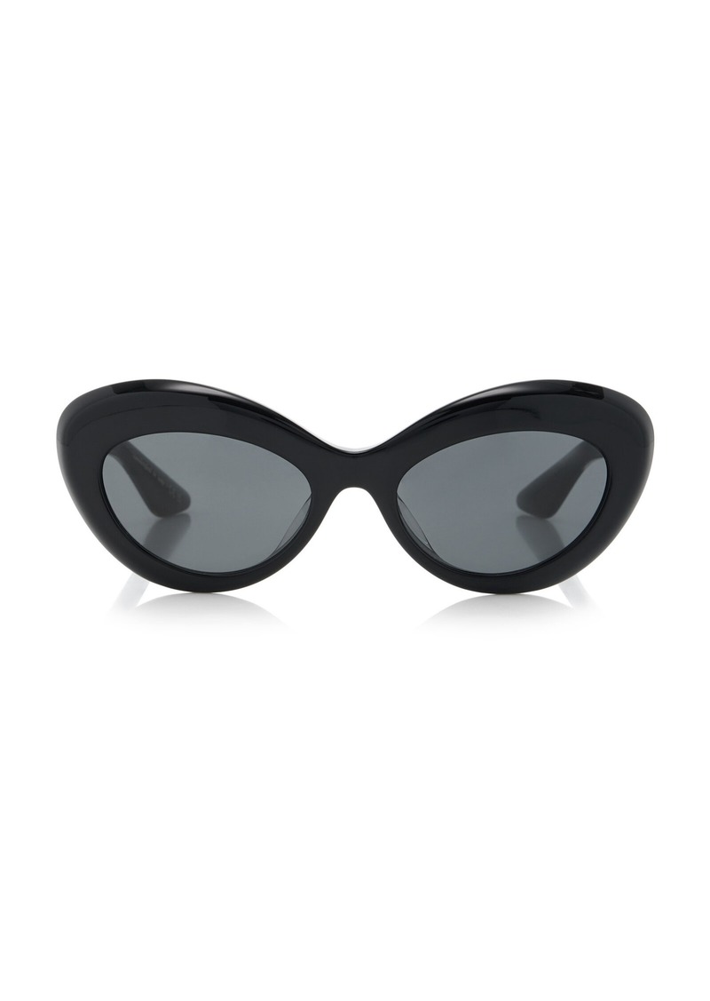 Khaite - x Oliver Peoples 1968C Cat-Eye Acetate Sunglasses - Black - OS - Moda Operandi