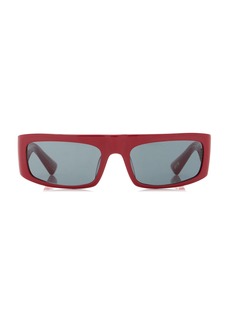 Khaite - x Oliver Peoples 1979C Square-Frame Acetate Sunglasses - Red - OS - Moda Operandi