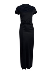 Khaite - Yenza Draped Jersey Maxi Dress - Black - S - Moda Operandi