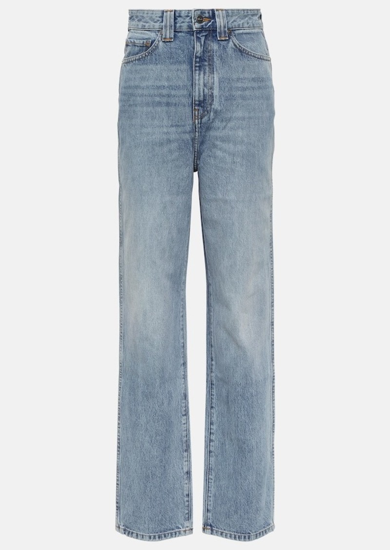 Khaite Albi high-rise straight jeans