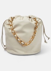 Khaite Aria Medium leather bucket bag