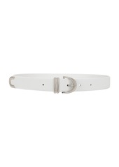 KHAITE Bambi Skinny Silver Hardware Belt